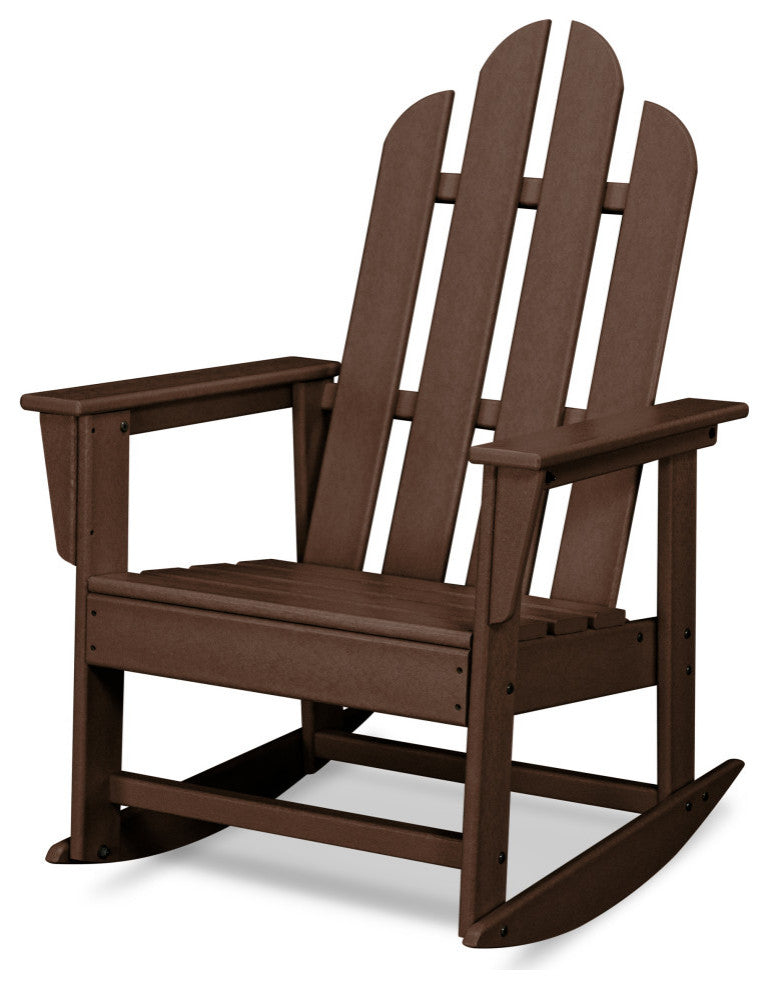 Polywood Long Island Rocking Chair, Mahogany