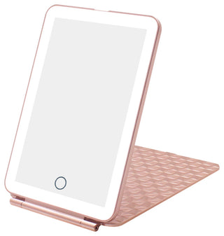 Fleur Touch Pad Mini Tri Tone Led Makeup Mirror, Rose Gold