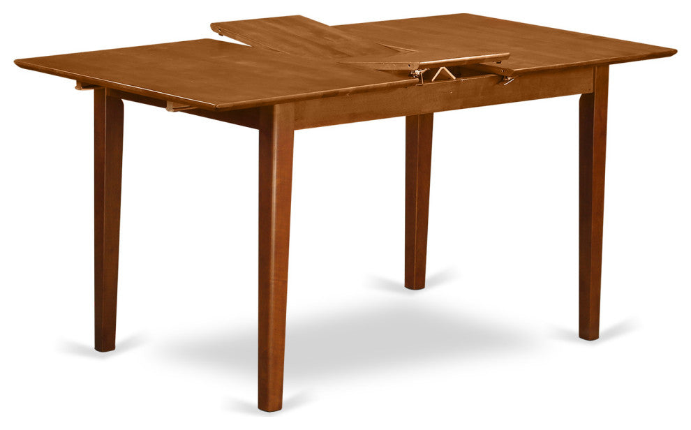 5 Pc Small Kitchen Table Set Table With Leaf And 4 Chairs For Dining Room