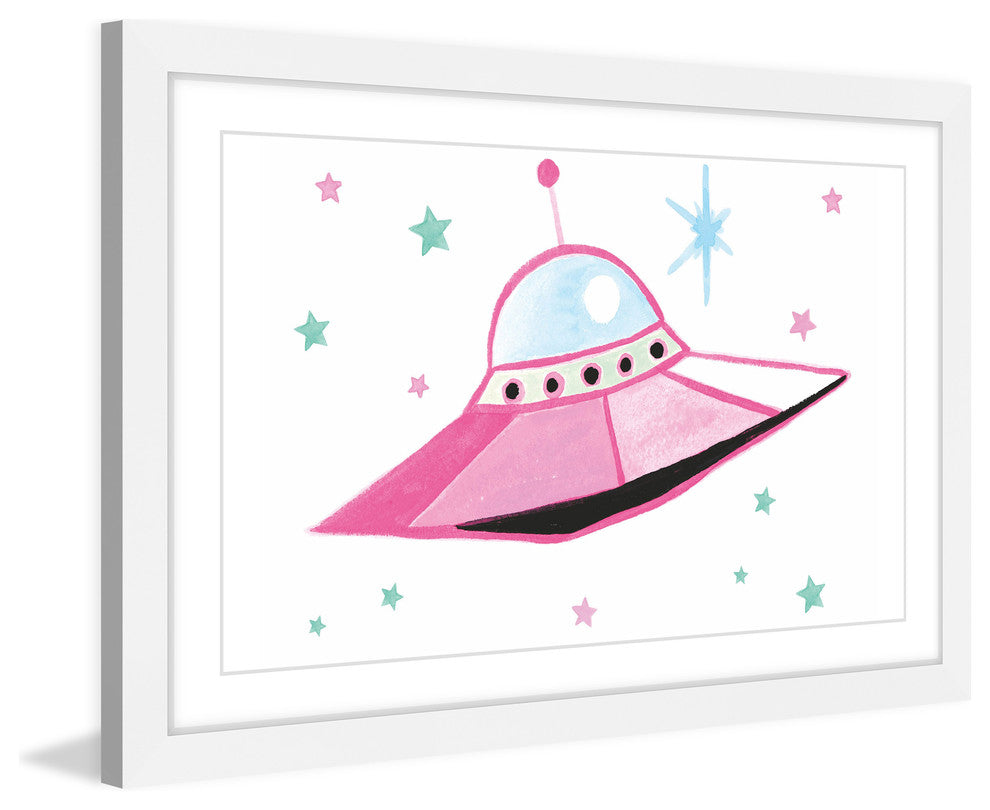 "UFO" Framed Painting Print