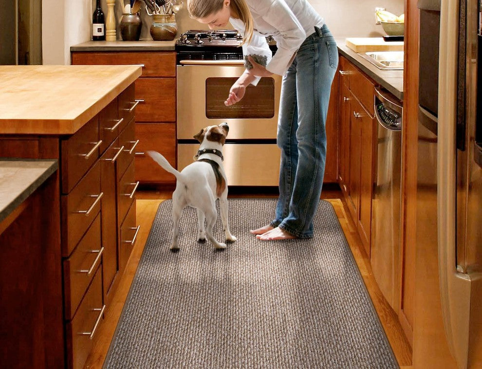 Skid-Resistant Area Rug Praline Brown, 4'x6'