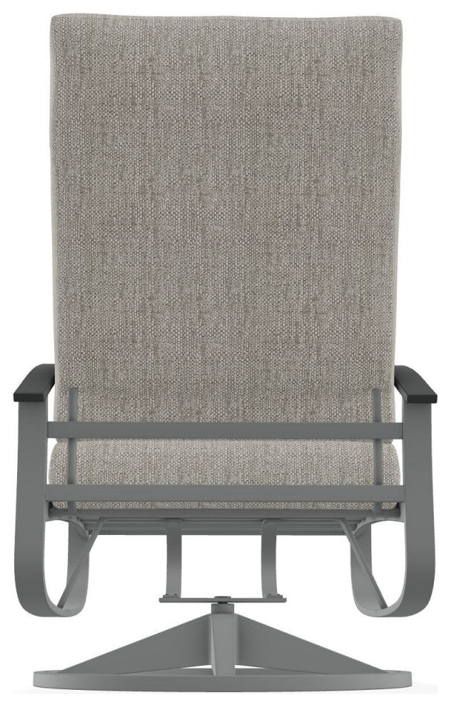 Belle Isle Cushion Deep Seat Outdoor Swivel Rocker, Thatch Ash/Graphite