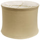 19" Rosewood Drum Trimmed Linen Lampshade