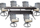 7 piece outdoor dining set expandable patio table.