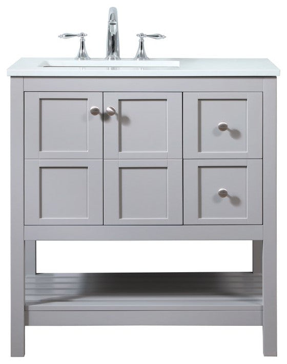 Elegant VF16432GR 32"Single Bathroom Vanity, Gray
