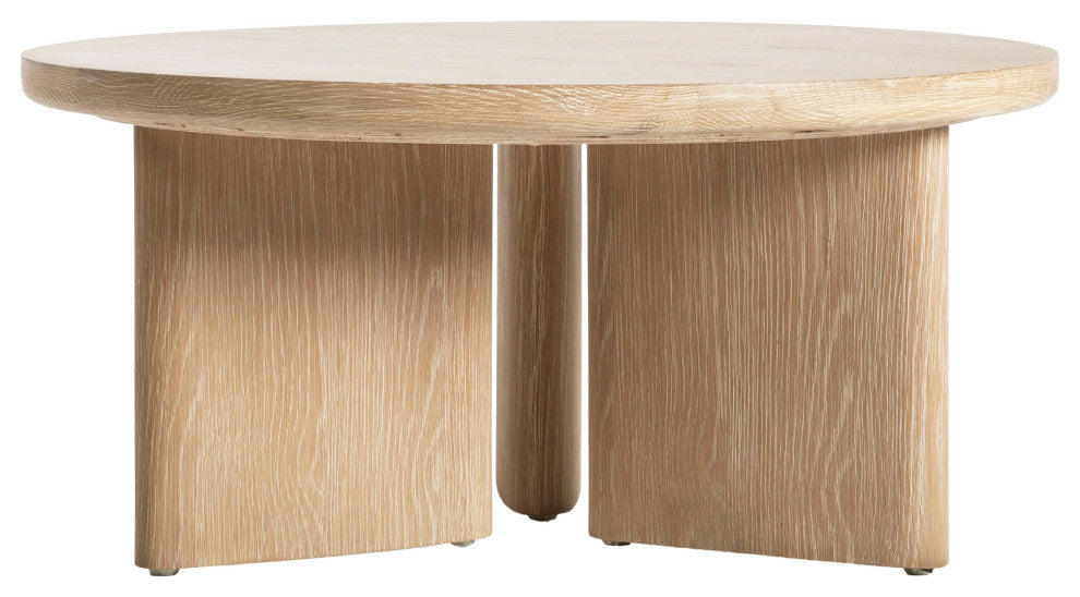 Infinity Solid Oak Coffee Table, Light Brown
