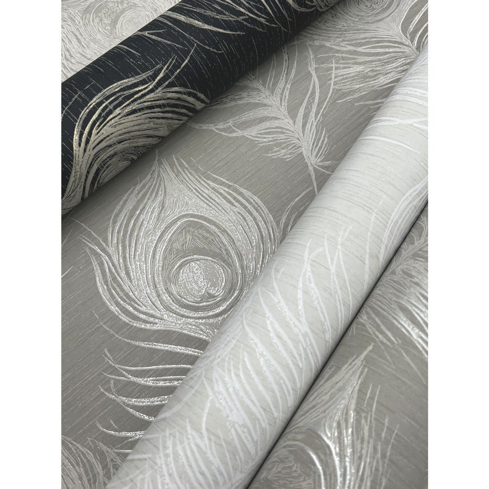 Mink Regal Peacock Wallpaper