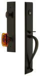 Carre' 1-Piece Dummy Handleset, S Grip and Baguette Amber Knob, 848808