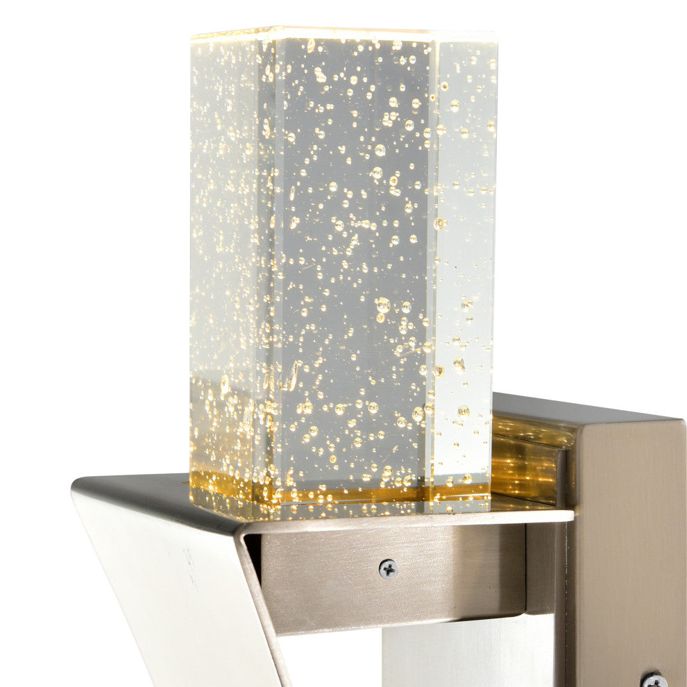 Catania LED Integrated Satin Nickel Wall Light