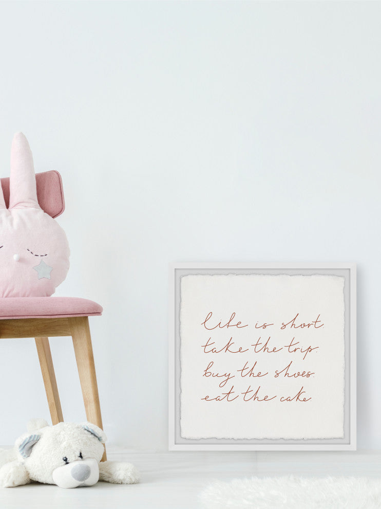 "Eat the Cake II" Framed Painting Print, 12x12