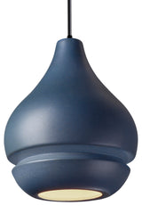 Radiance Arabesque 1-Lt Pendant, E26, Midnight Sky, Matte Black, Black Cord