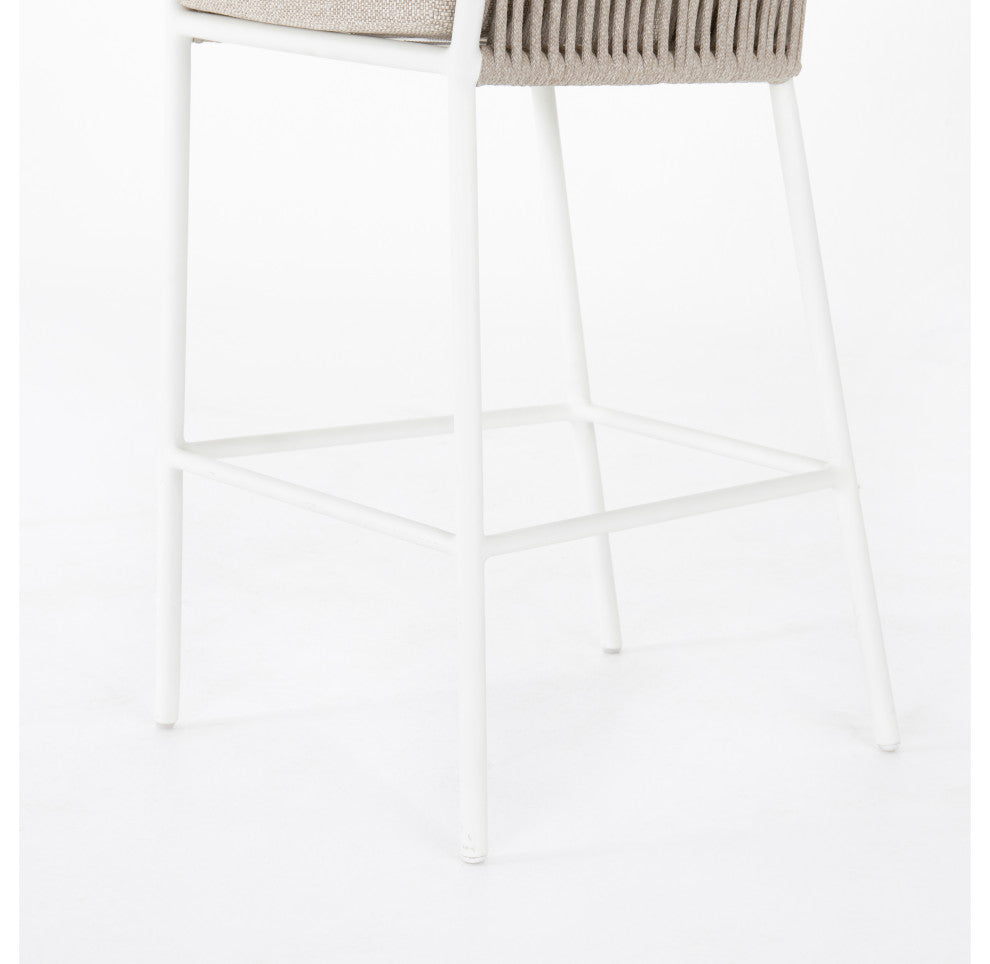 Porto Outdoor Stool-White-Bar