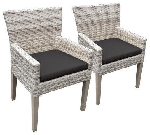 2 Fairmont Dining Chairs With Arms Black