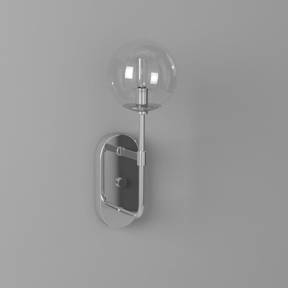 Welton 1-Light Wall Sconce, Chrome
