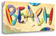 28" Colorful Beach Boards Giclee Print on Gallery Wrap Canvas Wall Art