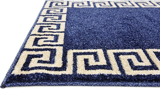 Unique Loom Navy Blue Athens Modern 2' 0 x 6' 0 Runner Rug