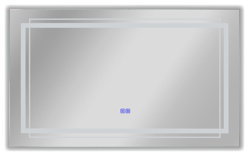 CHLOE Lighting LUMINOSITY Rectangular TouchScreen LED Mirror
