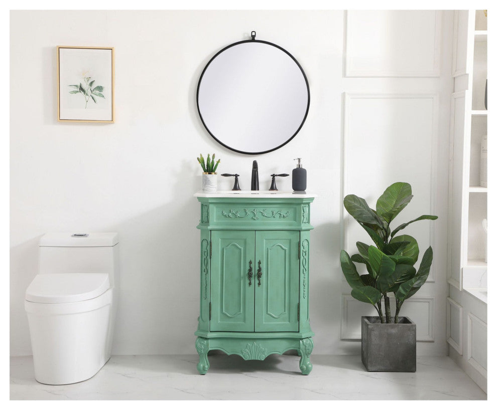 Elegant Lighting VF10124-VW Danville 24" - Vintage Mint