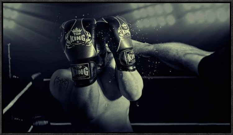 "In The Glare Of The Lights" Framed Canvas Giclee by Adrian Vrican, 31x18"