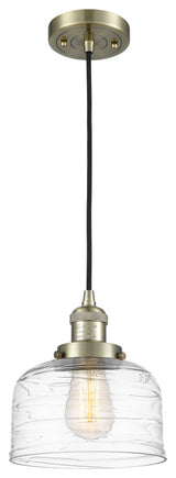Innovations Bell 1-Light Large Mini Pendant 201C-AB-G713, Antique Brass