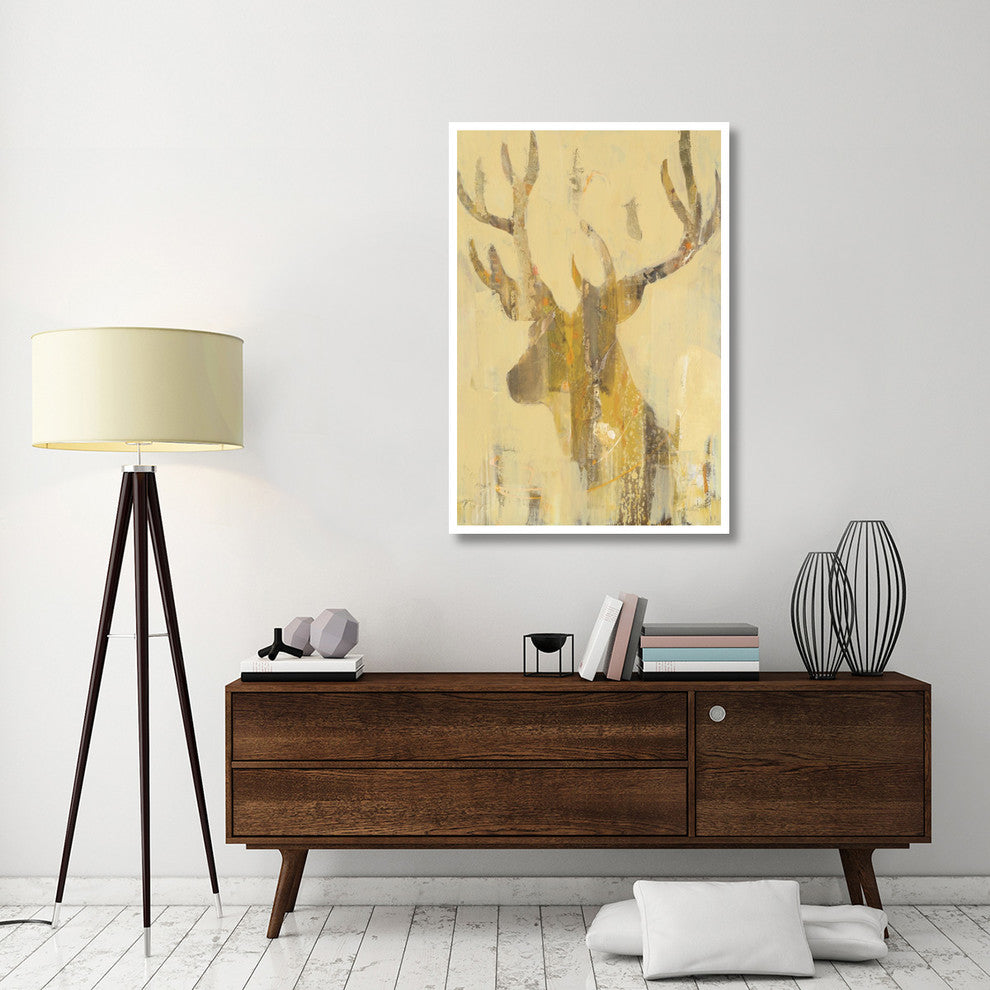"Golden Antlers II" Digital Paper Print by Albena Hristova, 34"x50"