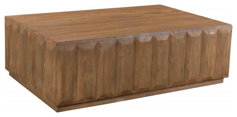 Minimal Rectangular Wooden Coffee Table