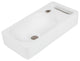 ELANTI EC1806 Porcelain Rectangular Wall-Mounted Sink, White
