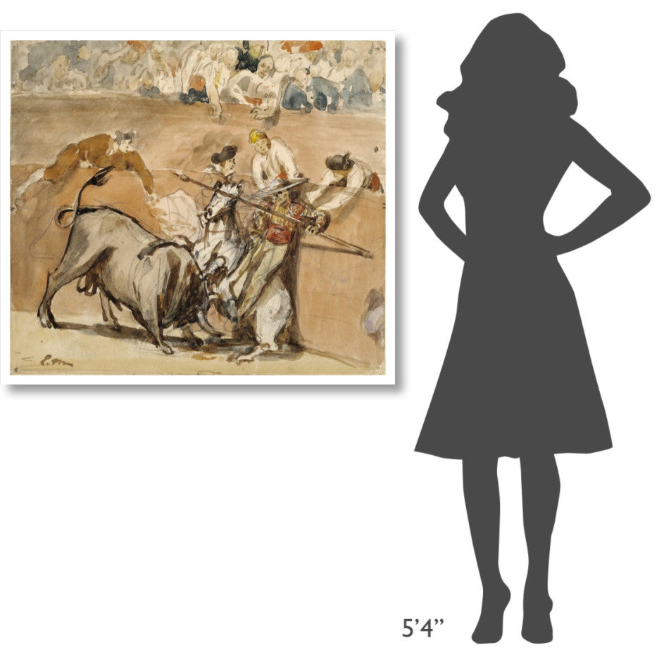 "Bullfight" Digital Paper Print by Edouard Manet, 42"x38"