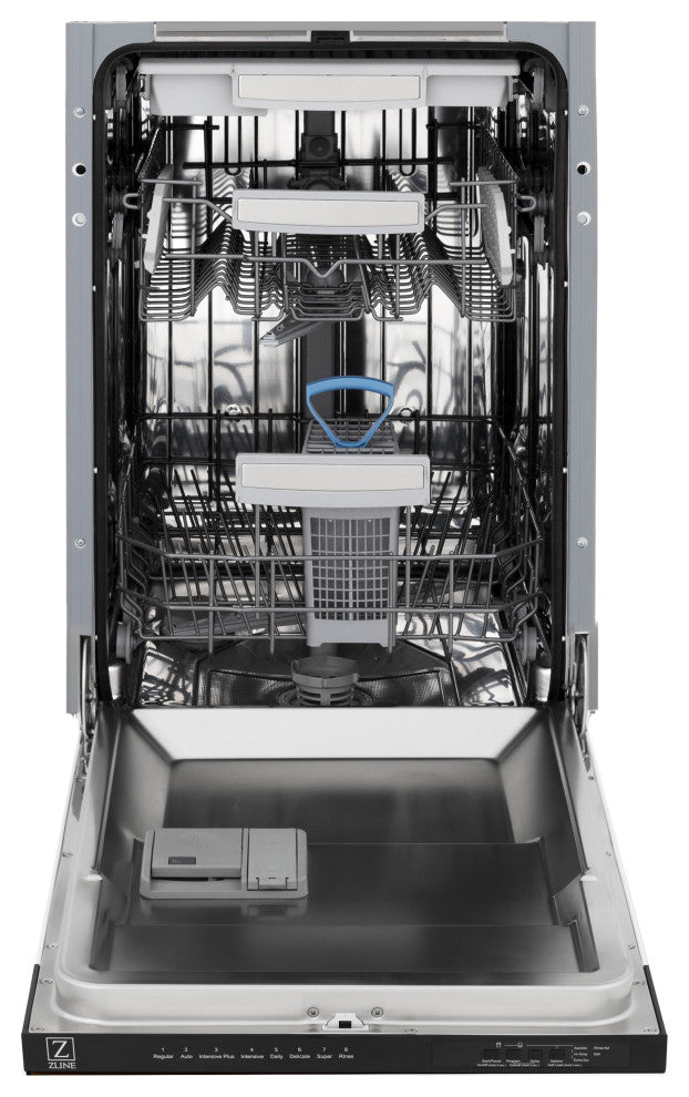ZLINE 18" Tall Tub Dishwasher, White Matte With Stainless Steel Tub DWV-WM-18