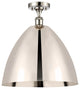 Ballston Dome Semi-Flush Mount, Polished Nickel, Polished Nickel