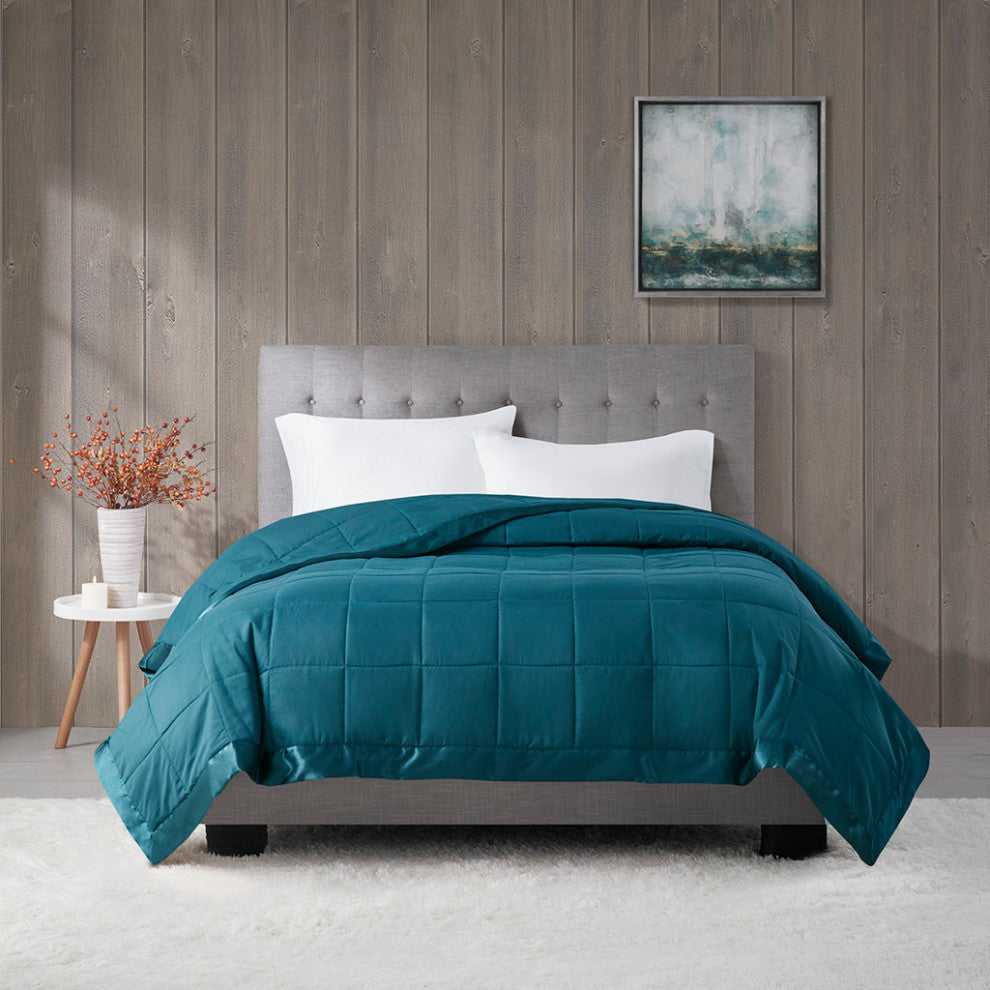 Madison Park All-Seaon 3M Scotchgard Moisture Management Blanket, Teal, King
