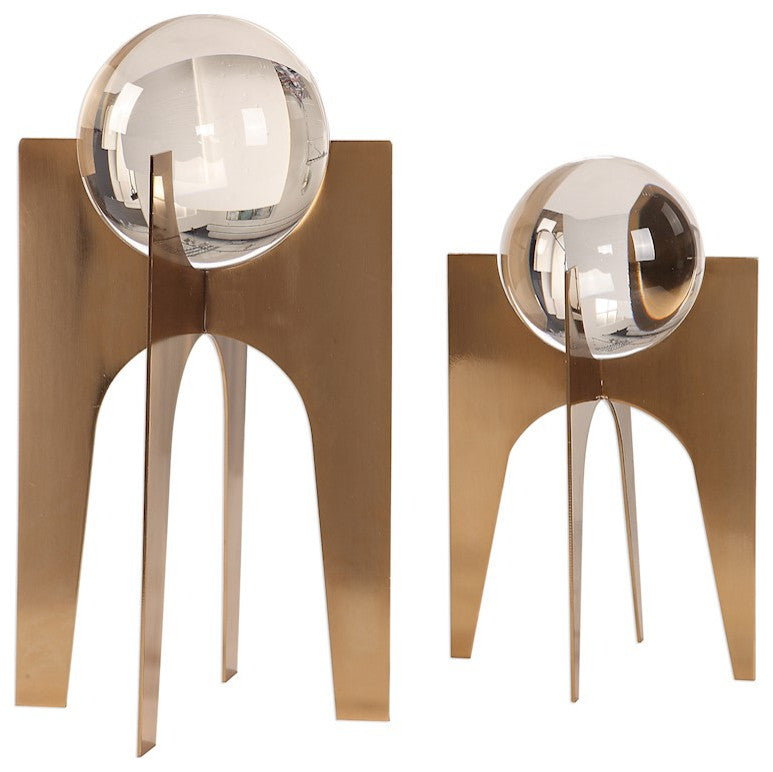 Uttermost Ellianna Crystal Spheres, Set of 2, 18574