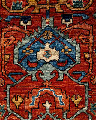 Serapi One-of-a-Kind Hand-Knotted Runner Rug Orange, 2' 8" x 8' 2"