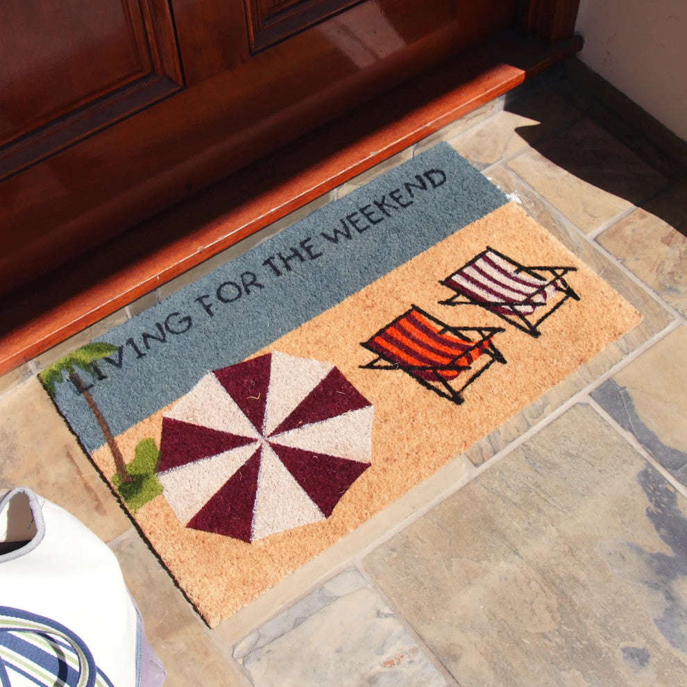 Rubber-Cal Summer "Beach Doormat" Kit 18" x 30" 2 Door Mats