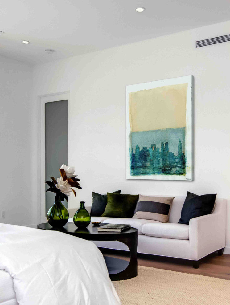 "NYC Lake View" Print on Canvas, 16"x24"