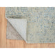 Gray, Tabriz Design, Wool and Silk Jacquard Hand Loomed Runner Rug, 2'8"x10'0"