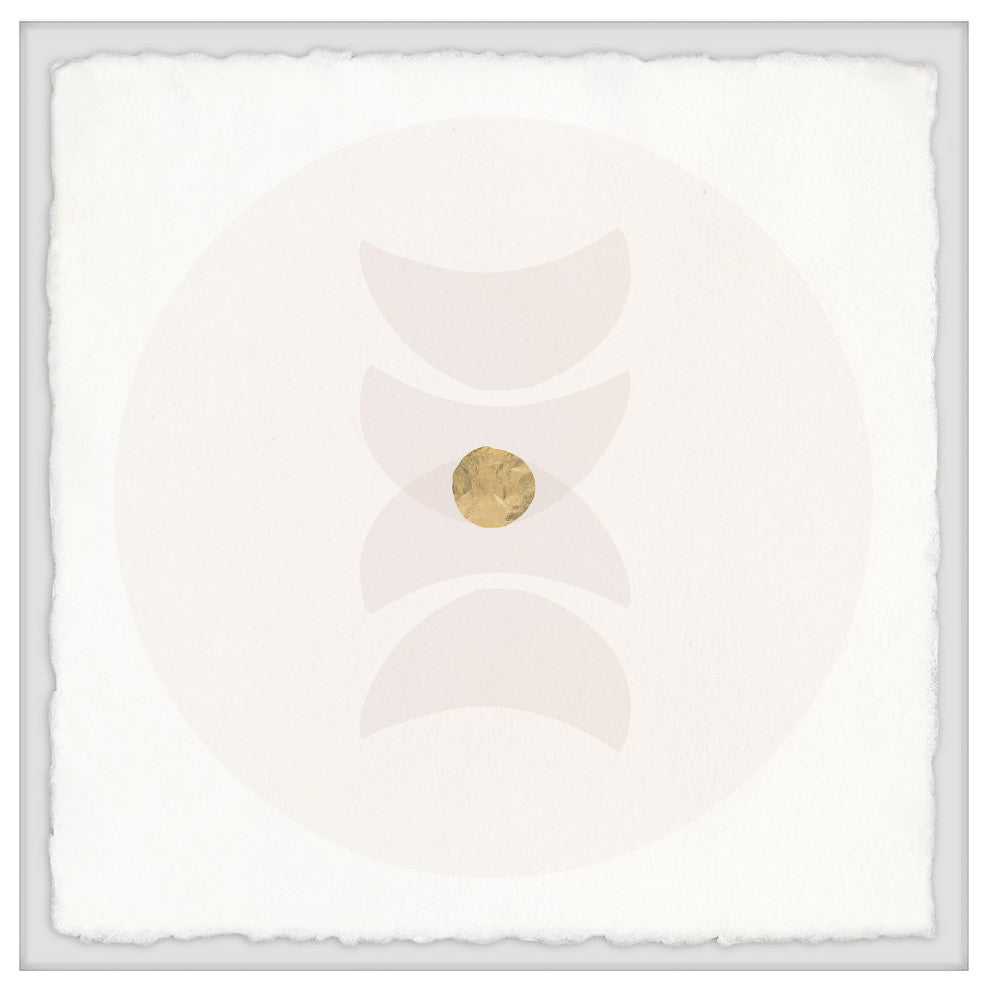 "Golden Core" Framed Painting Print, 32x32