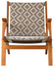 Vega Natural Stain Outdoor Chair in Diamond-Weave Wicker