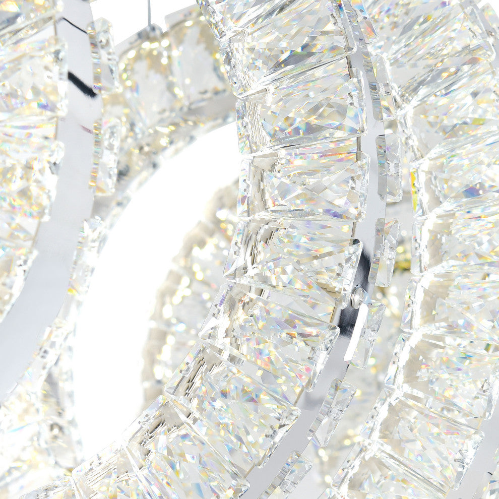 Celina LED Chandelier With Chrome Finish