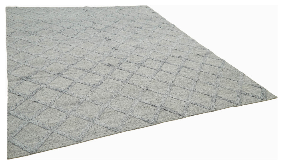 Rug N Carpet - Hand-knotted Modern Design 8' 0'' x 10' 0'' Wool Unique Kilim Rug