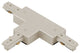 WAC Lighting J Track T Connector in Brushed Nickel