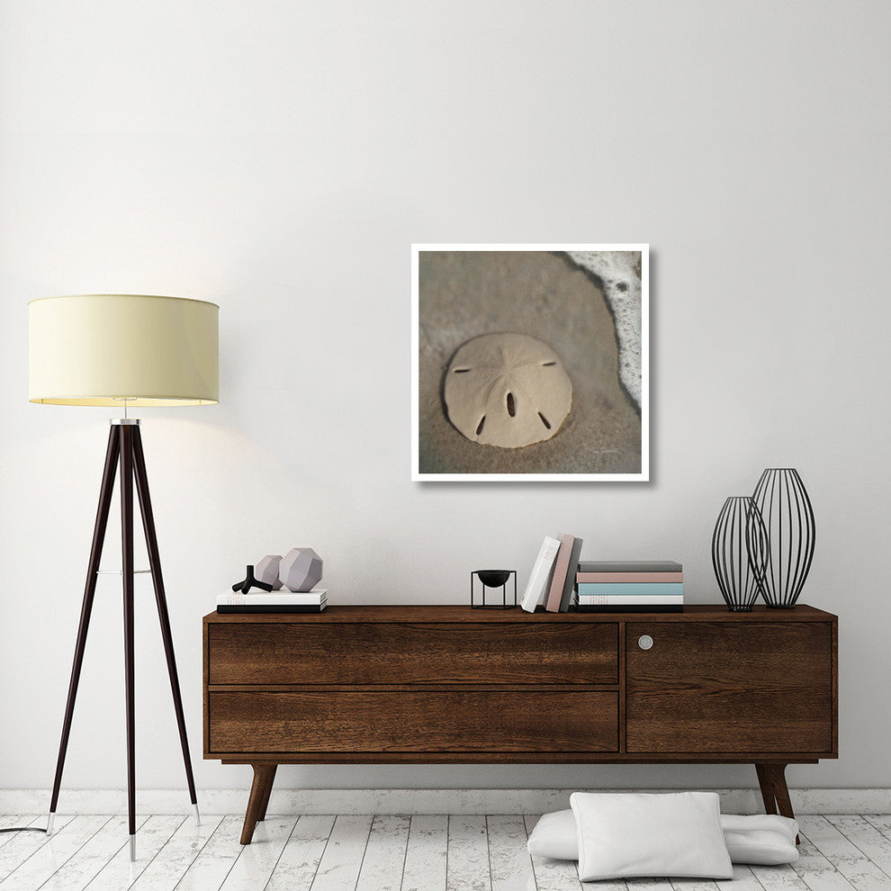 "Sand Surf Sand Dollar" Digital Paper Print by Sue Schlabach, 32"x32"
