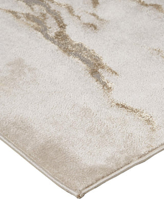 Weave & Wander Tripoli Modern Marble Rug, Beige/Gold, 1'8"x2'10"