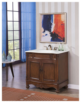 Elegant Lighting VF-1047-VW Windsor 36" - Brown