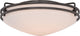 Quoizel OZ1613PN Two Light Flush Mount Ozark Palladian Bronze