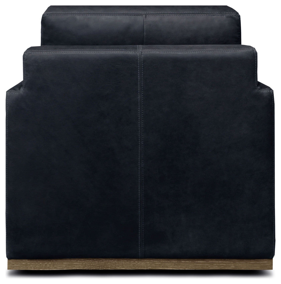 Monterrey 30.5" Wide Upholstered Swivel Chair, Napa Admiral