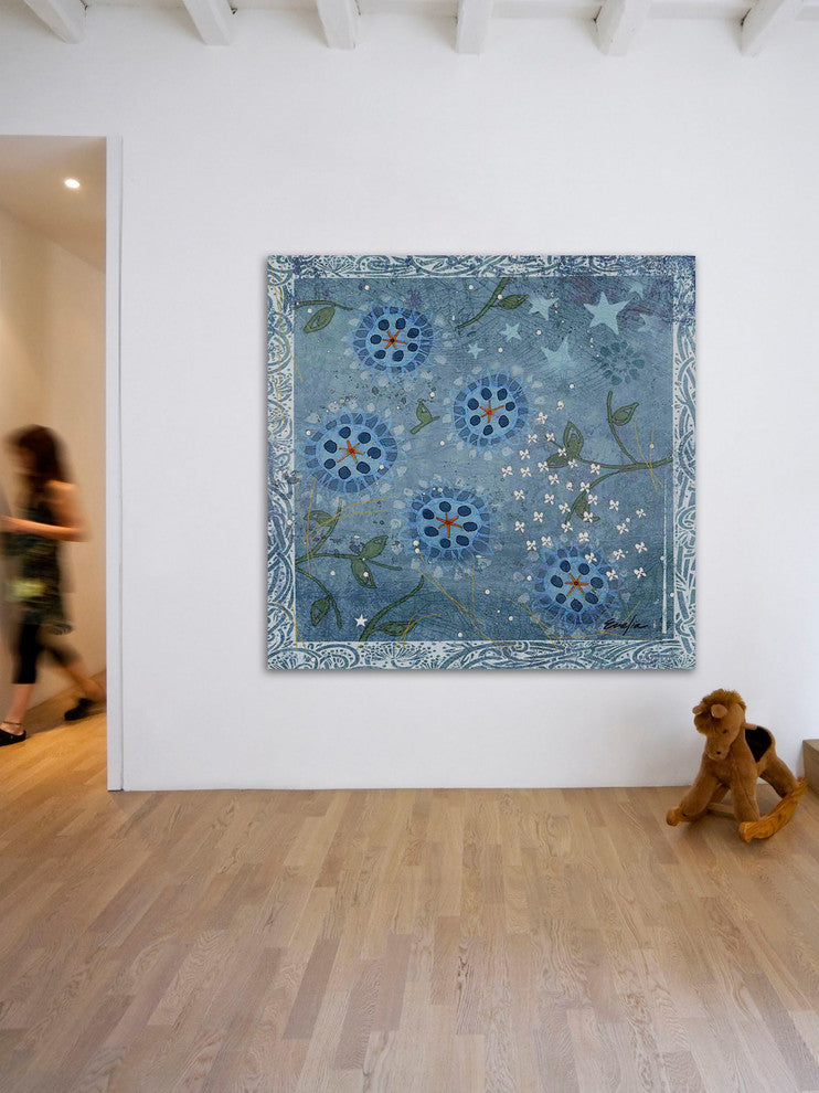 "Eves Flowers II" Painting Print on Canvas by Evelia