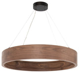 Baum Small Chandelier, Dark Walnut