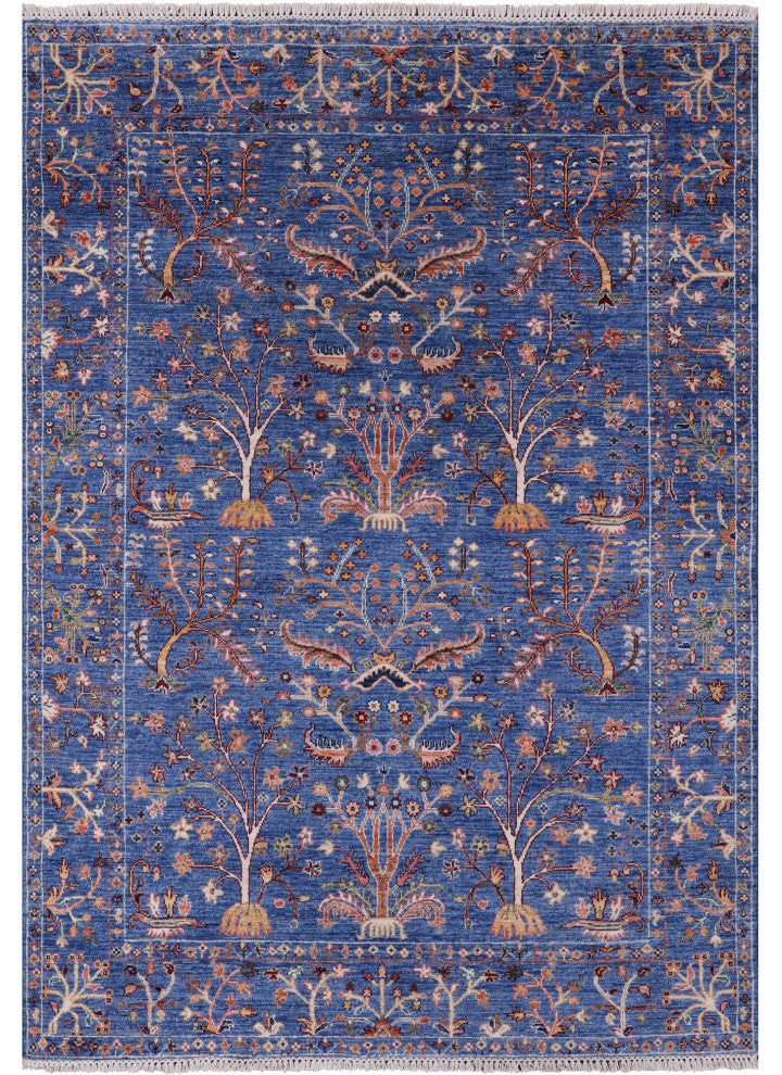 Hand Knotted Persian Tabriz Rug 4' 10" X 6' 10" Q11202