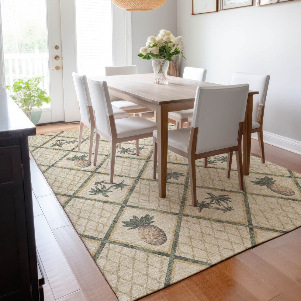 Addison Premium Washable Mayfield AMF162 beige 8' x 10' Rug
